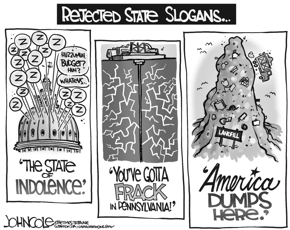 LOCAL PA -- Rejected state slogans BW