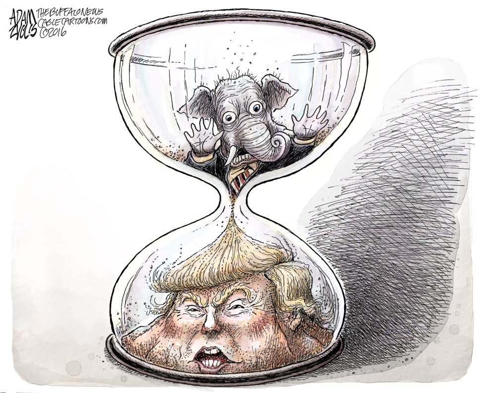  TIME'S RUNNING OUT by Adam Zyglis