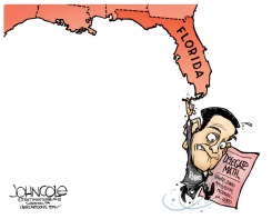 RUBIO HANGS ON  by John Cole