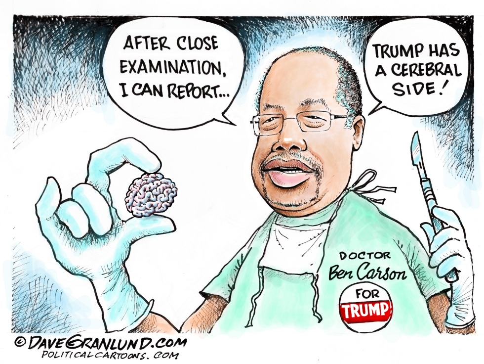  BEN CARSON FOR TRUMP by Dave Granlund