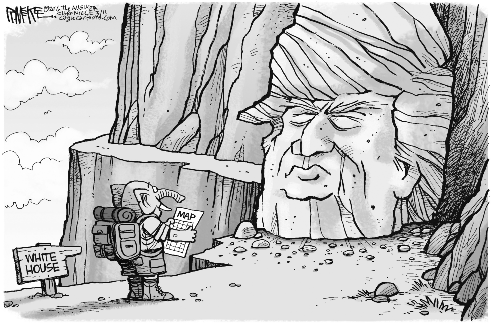 Trump Blocks Path