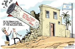 IRAN MISSILES  by Rick McKee