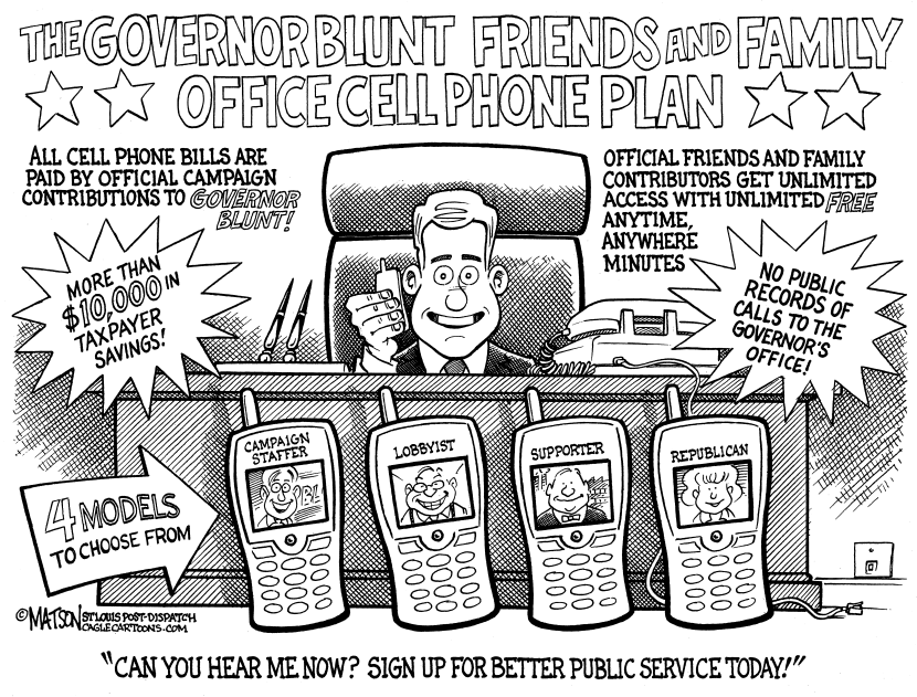Governor Matt Blunt's Office Cell Phone Plan