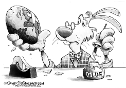 CRACKED EASTER EGG by Dave Granlund