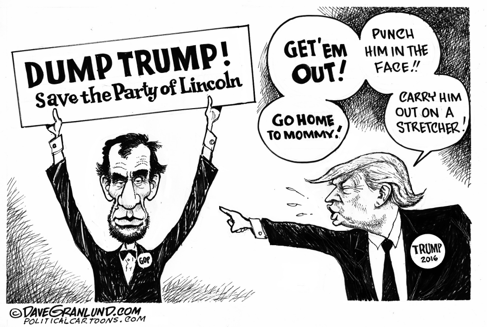 Trump and Protesters