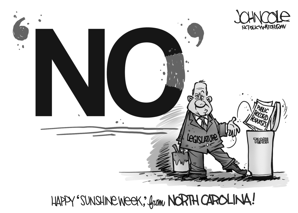 LOCAL NC -- Public records and Sunshine Week BW