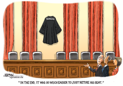 CONGRESS DECIDES TO RETIRE JUSTICE SCALIAS SEAT by R.J. Matson