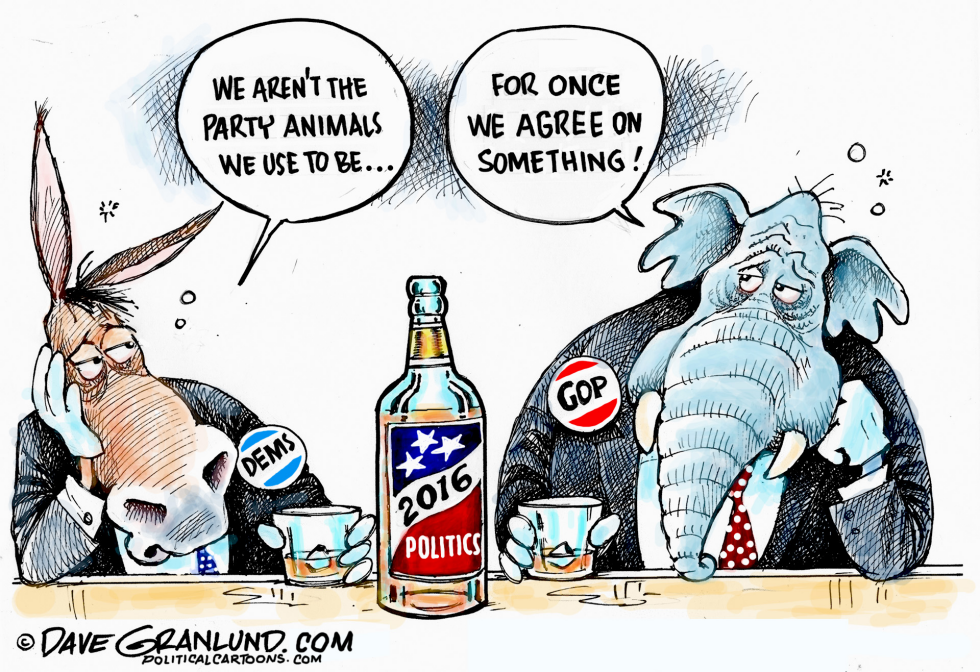  2016 PARTY ANIMALS by Dave Granlund