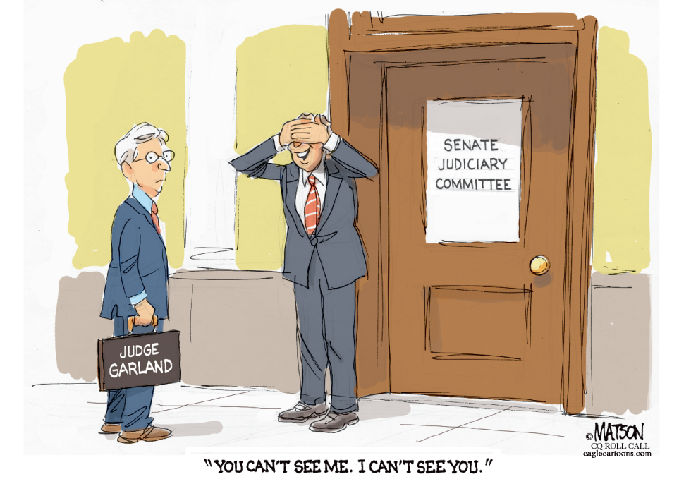 Senator Avoids Seeing Supreme Court Nominee-COLOR
