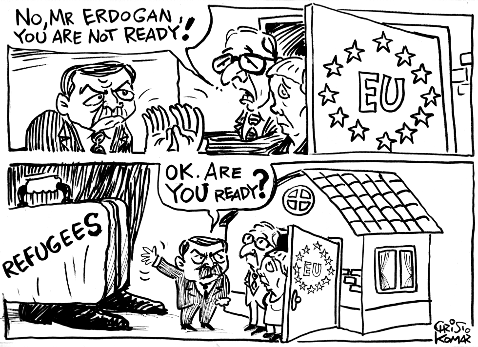  ERDOGAN AT THE EUROPE'S DOOR by Christo Komarnitski