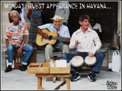 OBAMA IN HAVANA by Terry Mosher