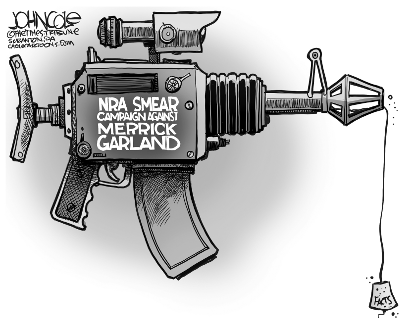 NRA and Merrick Garland BW