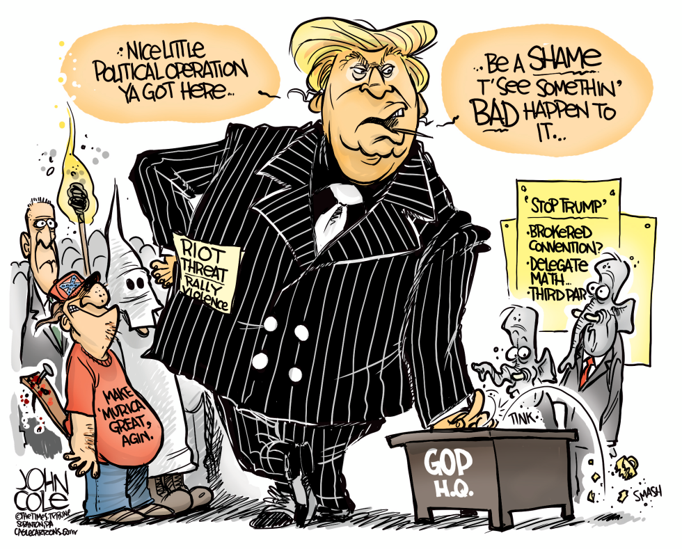 Trump threats of violence COLOR