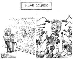 DEMOCRATIC MEDIA COVERAGE by Adam Zyglis