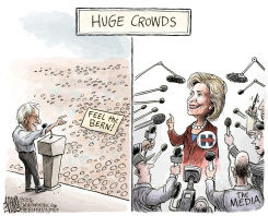 DEMOCRATIC MEDIA COVERAGE  by Adam Zyglis
