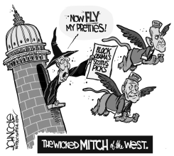 LOCL NC  MCCONNELL TILLIS AND BURR BW by John Cole