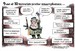TERRORISTS AND SMARTPHONES  by Dave Granlund