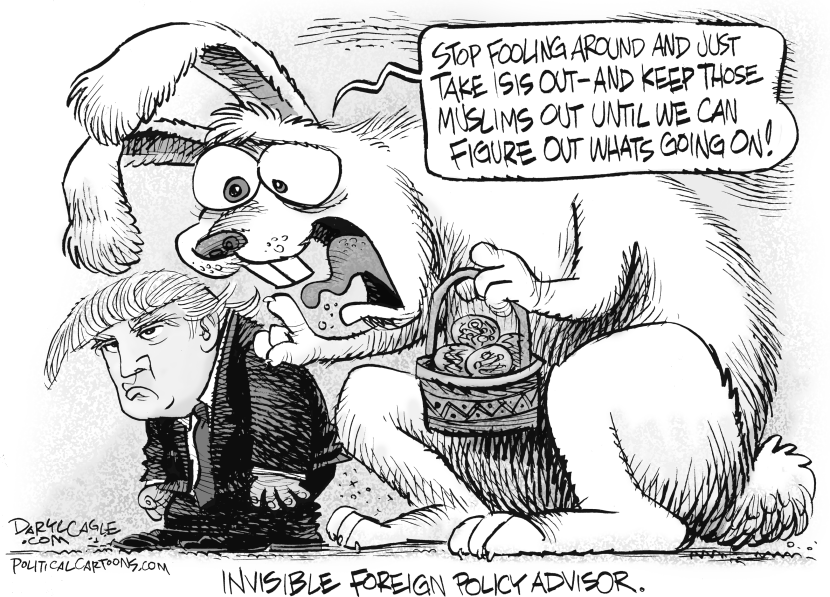 Trump and Easter Bunny
