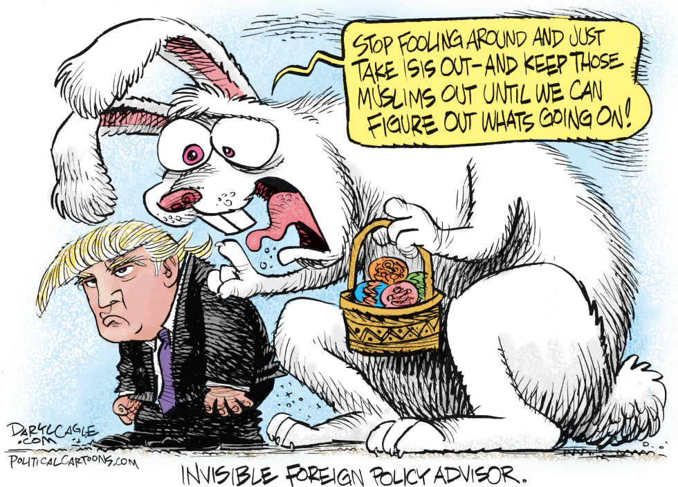 Trump and Easter Bunny COLOR