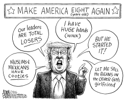TRUMP TRASH TALK by Adam Zyglis