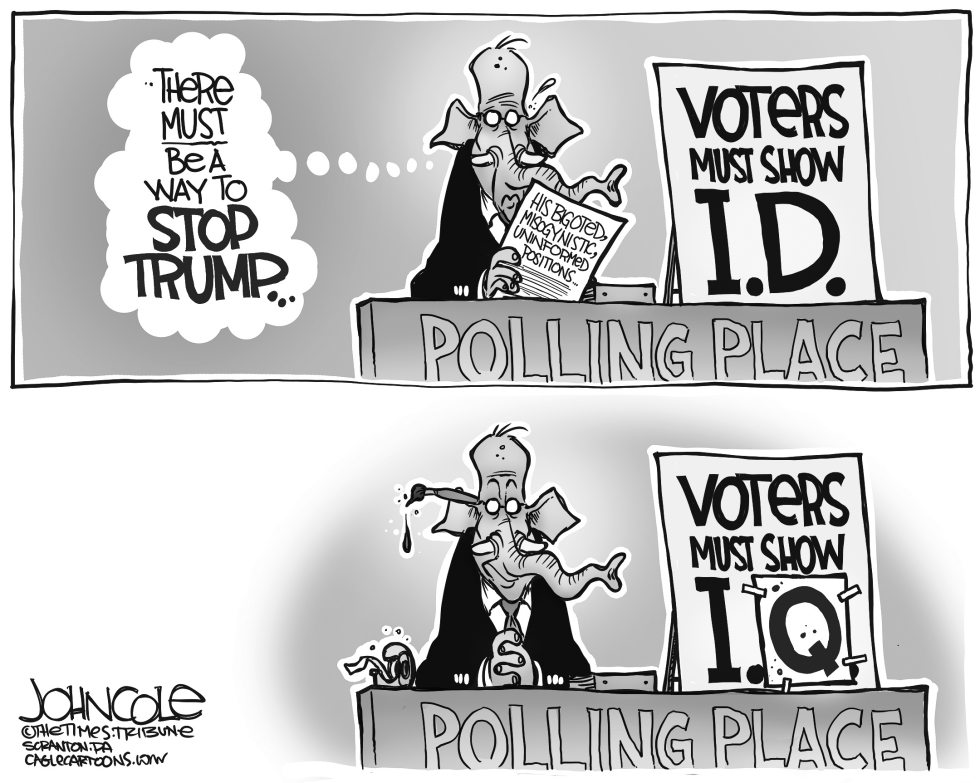 Stop Trump BW