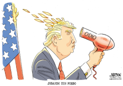 TRUMP JUEGA CON FUEGO / by R.J. Matson