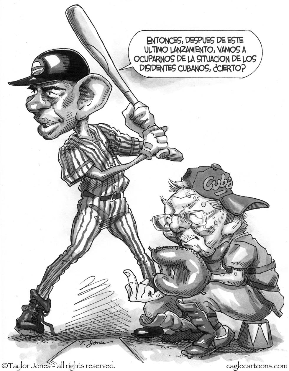  BARACK Y RAUL by Taylor Jones