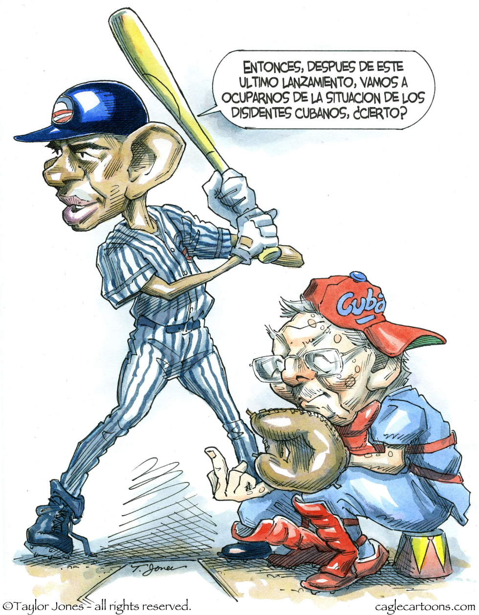  BARACK Y RAUL  by Taylor Jones