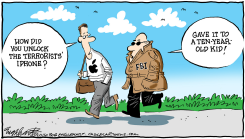 FBI/APPLE  by Bob Englehart
