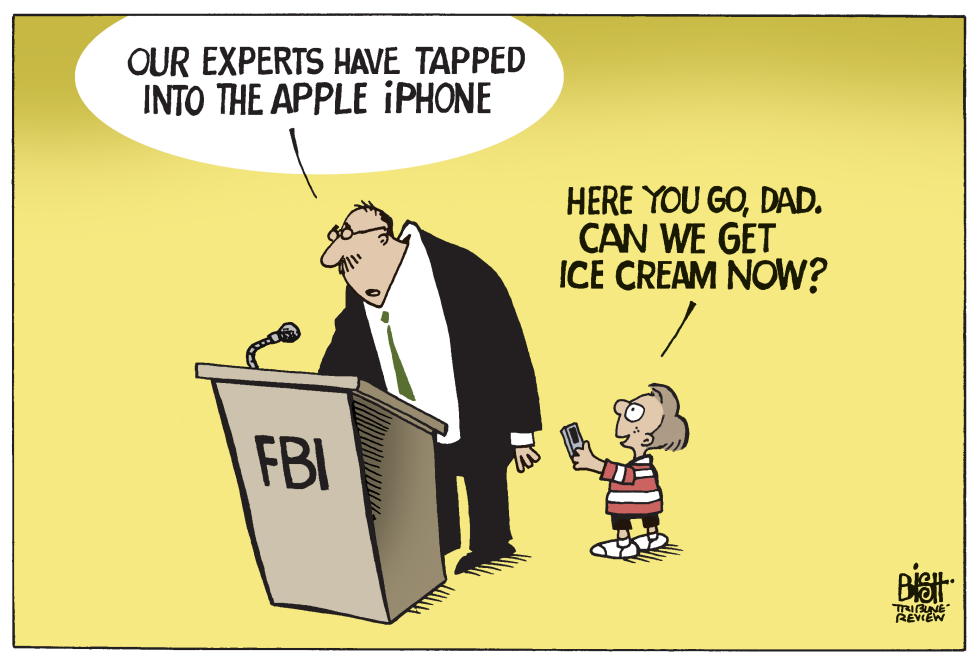 FBI AND iPHONES, COLOR