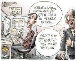 OPT OUT MOVEMENT  by Adam Zyglis
