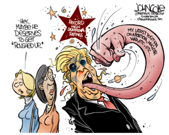 TRUMP TONGUE-LASHED  by John Cole