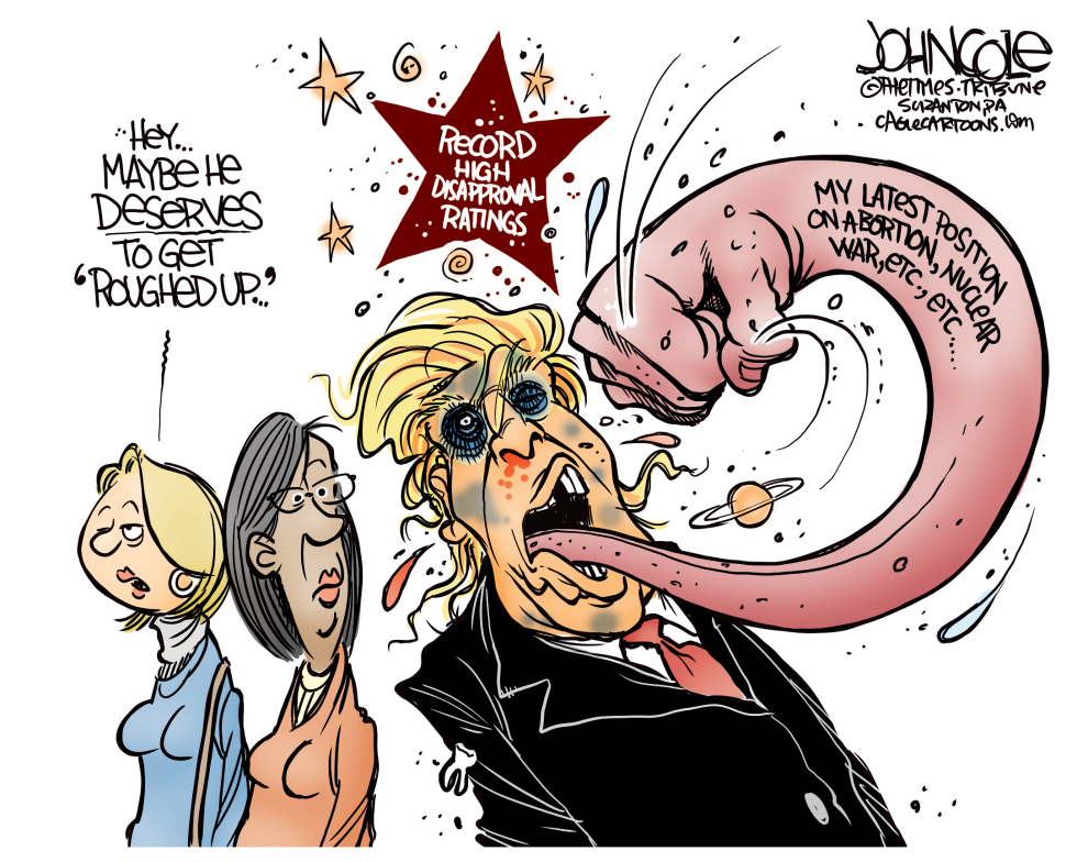 Trump tongue-lashed COLOR