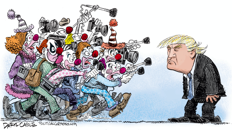  DONALD TRUMP Y EL CIRCO DE MEDIOS  by Daryl Cagle