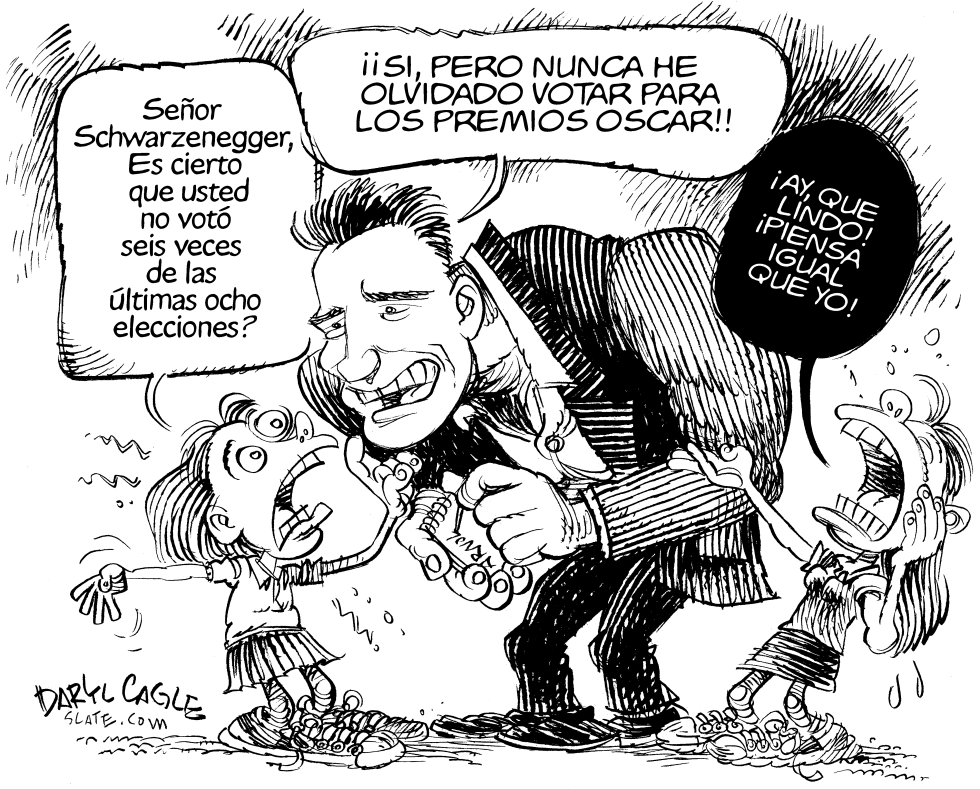  SCHARZENEGGER VOTAR by Daryl Cagle