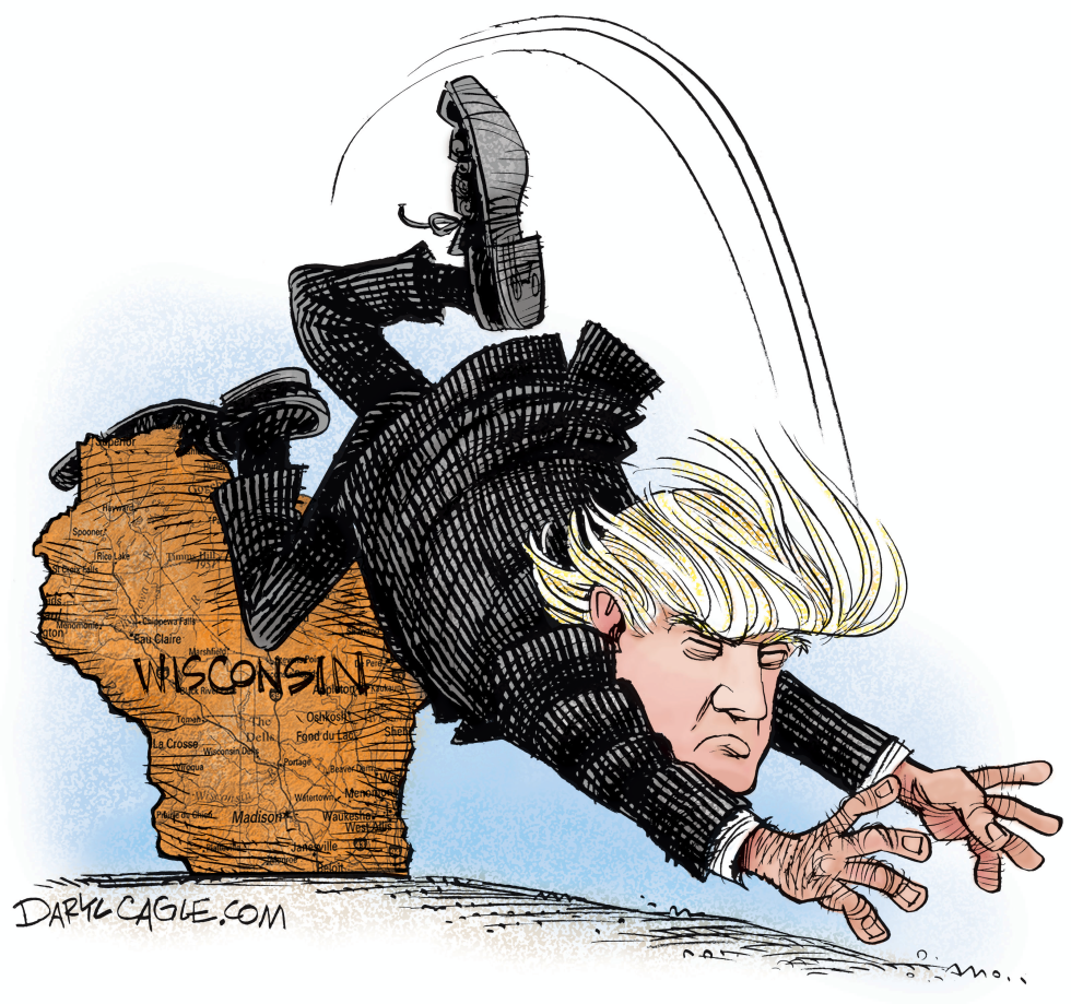 Wisconsin Trips up Trump COLOR