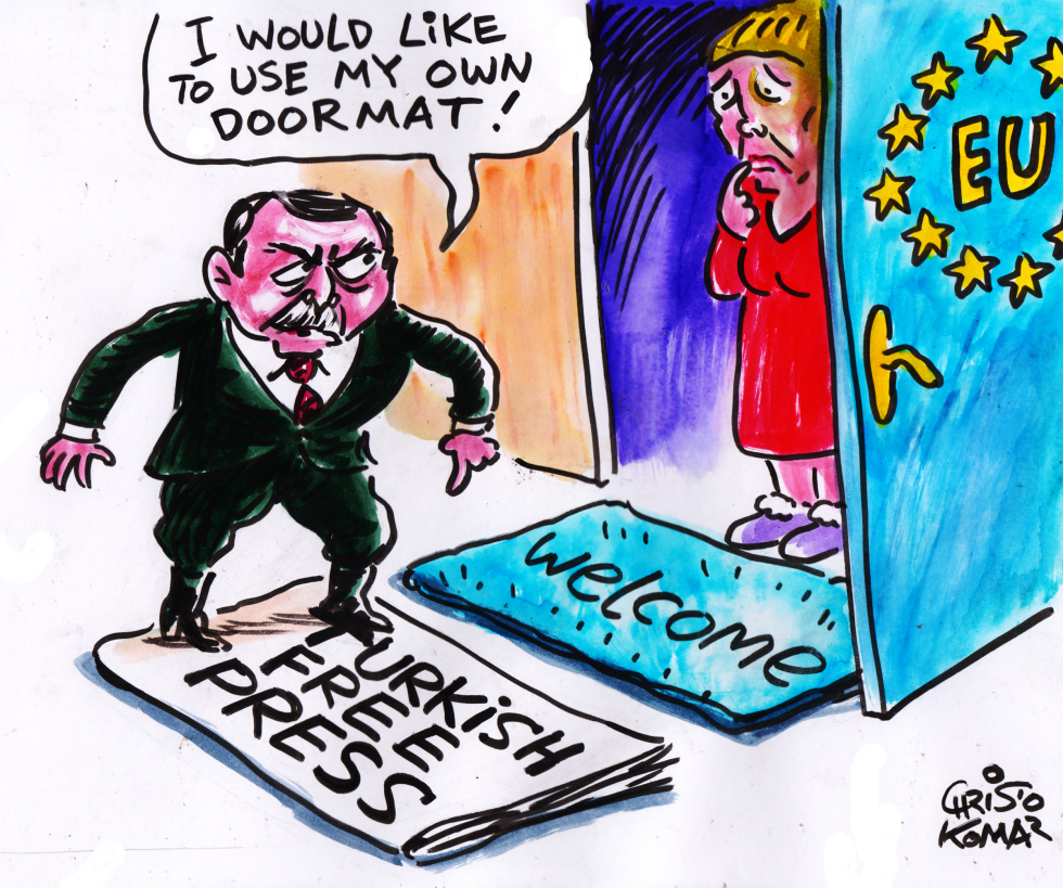 Erdogan's doormat - color