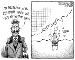 MINIMUM WAGE by Adam Zyglis