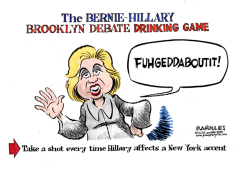 SANDERS/CLINTON BROOKLYN DEBATE  by Jimmy Margulies
