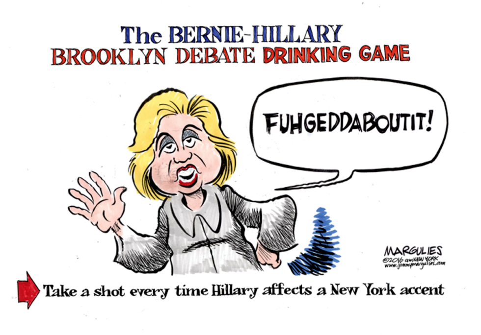 Sanders/Clinton Brooklyn Debate color