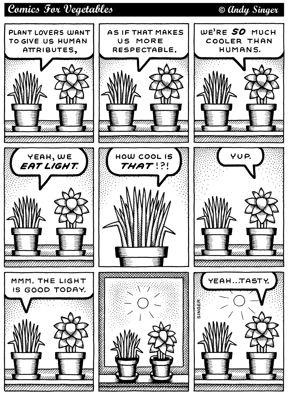 Comics for Vegetables Eat Light