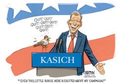 A LITTLE CRUZ BIRDIE VISITS THE KASICH CAMPAIGN by R.J. Matson