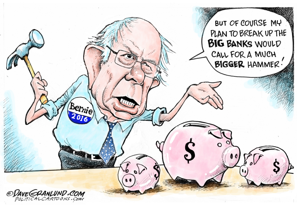 Bernie and Big Banks COLOR