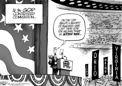 CONTESTED CONVENTION by Nate Beeler
