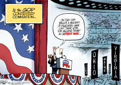 CONTESTED CONVENTION  by Nate Beeler