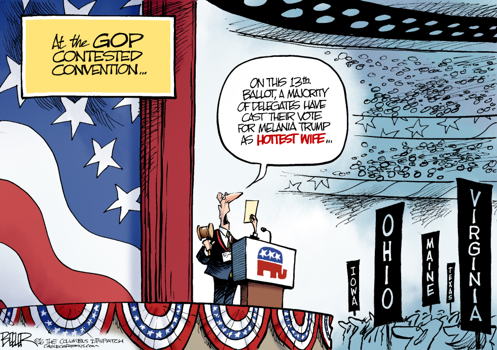  CONTESTED CONVENTION by Nate Beeler