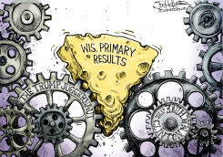WISCONSIN PRIMARY by Joe Heller