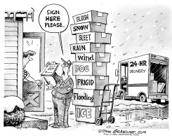 SPRING WEATHER DELIVERY by Dave Granlund