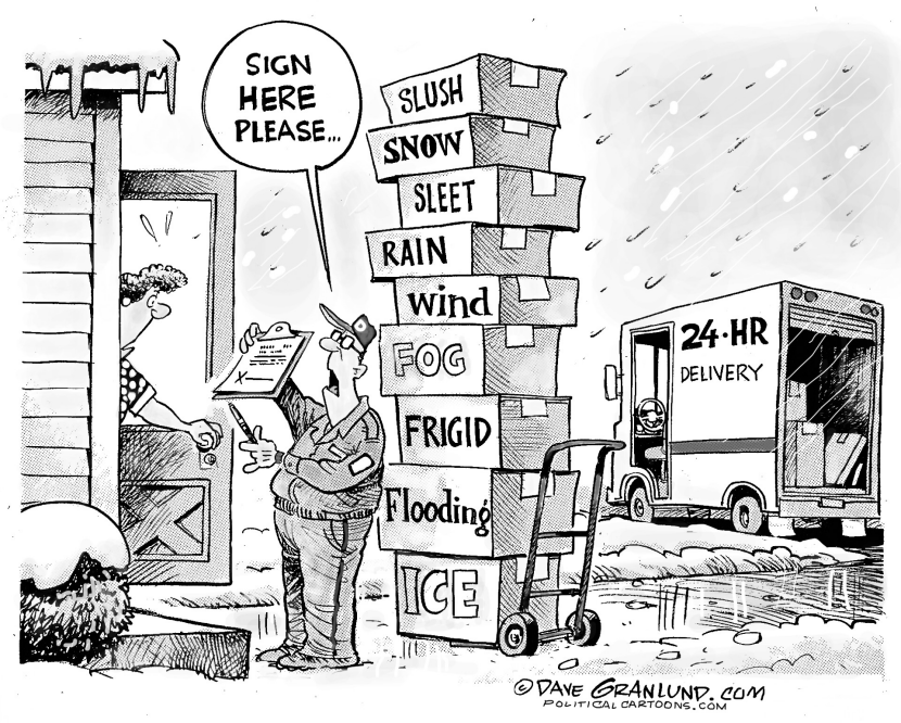 Spring weather delivery