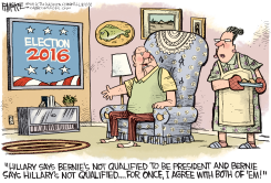 UNQUALIFIED DEMS  by Rick McKee